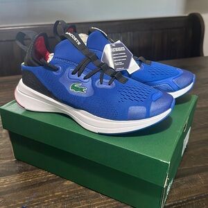 Men’s Lacoste size 9 Run Spin Comfort 2222 Blue/White Textile